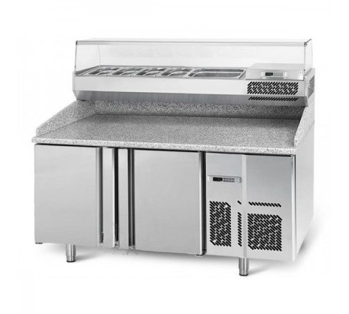 Холодильний стіл для піци - 1,5 x 0,7 м