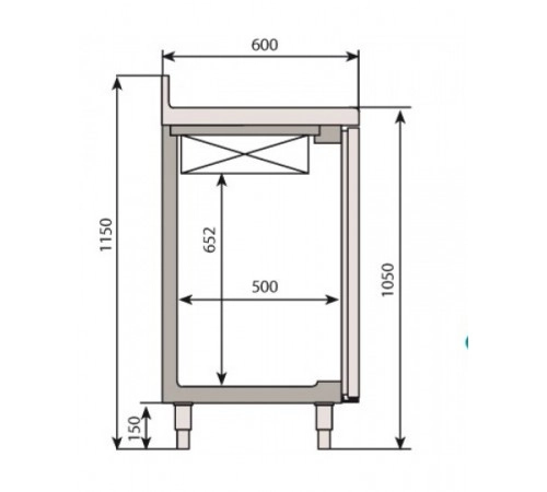 Холодильний стіл барний - 2,0 x 0,6 м BGI206H