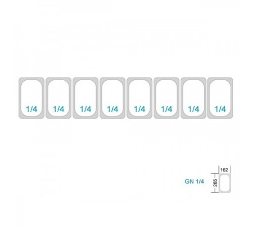 Саладетта/холодильний стіл - 1,4 x 0,7 м