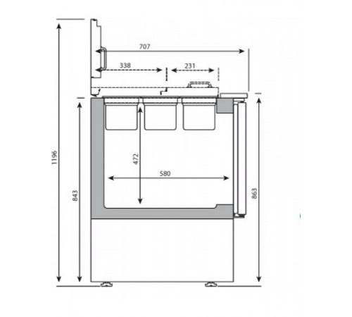Саладетта – 0,9 x 0,7 м