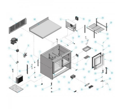 Холодильний стіл для напоїв – 1,0 x 0,7 м BGI107M