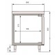 Холодильний стіл для випічки - 2,2 x 0,8 м BKGI228B