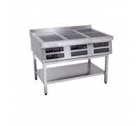 Індукційна плита Tehma 6-конфоркова підлогова 3.5 кВт