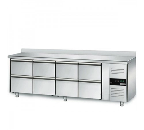 Холодильний стіл GGM Gastro KTS227AND #4 #SBS1212 - 2,2 x 0,7м