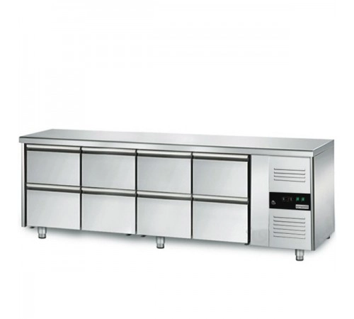 Холодильний стіл GGM Gastro KTS227ND#4 #SBS1212 - 2,2 x 0,7м