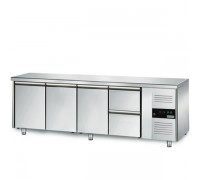 Холодильний стіл GGM Gastro KTS227AND #SBS1212 - 2,2 x 0,7м