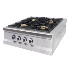 Плита 4-х настільна конфоркова з газовим контролером МО15-4N