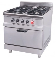 Плита 4-х конфоркова з духовим шафою та газовим контролером МО15-4