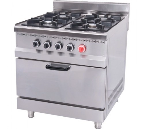Плита 4-х конфоркова з духовим шафою та газовим контролером МО15-4
