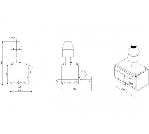 Піч-мангал Vesta 38