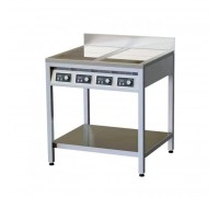 Плита індукційна підлогова 4 конфорки з бортом