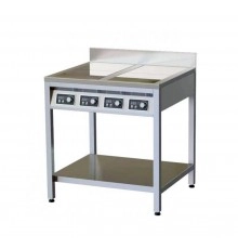 Плита індукційна підлогова 4 конфорки з бортом