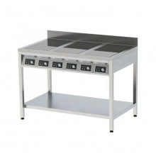 Плита індукційна підлогова 6 конфорок з бортом