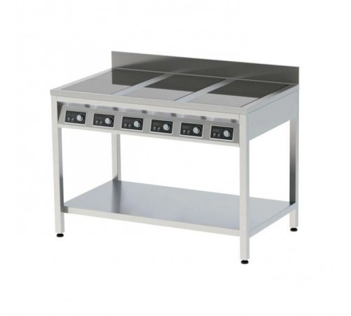 Плита індукційна підлогова 6 конфорок з бортом