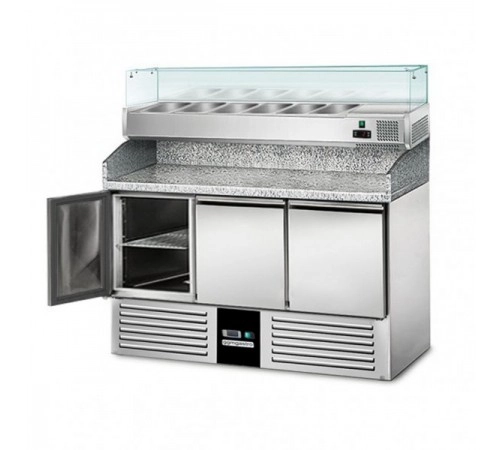 Холодильний стіл для піци - 1,4 x 0,7 м