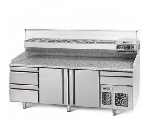 Холодильний стіл для піци - 2,3 x 0,8 м