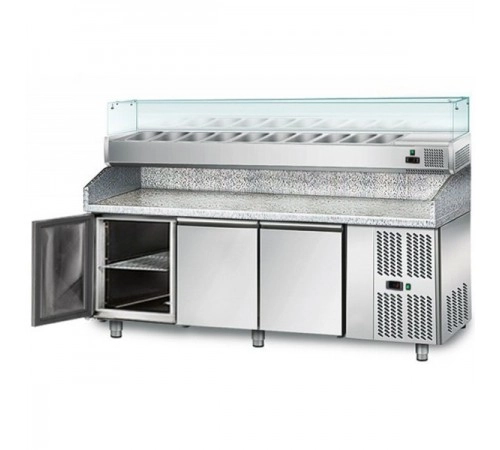 Холодильний стіл для піци - 2,0 x 0,8 м