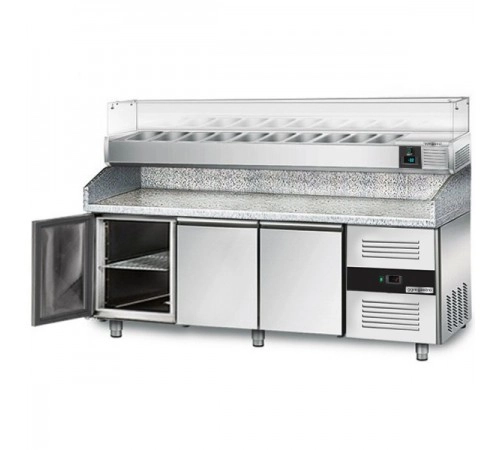 Холодильний стіл для піци - 2,0 x 0,8 м