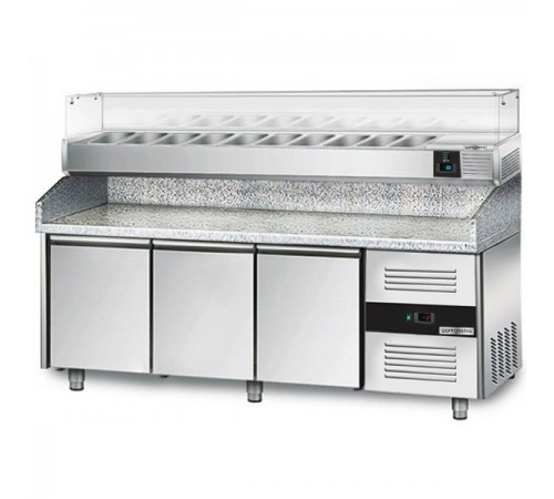 Холодильний стіл для піци - 2,0 x 0,8 м