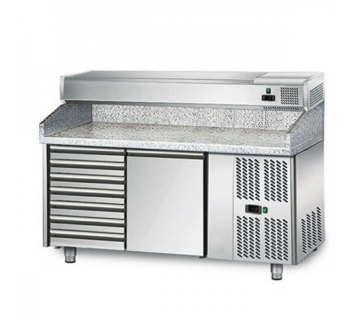 Холодильний стіл для піци - 1,5 x 0,8 м