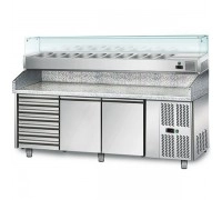 Холодильний стіл для піци - 2,0 x 0,8 м
