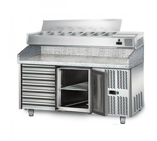 Холодильний стіл для піци - 1,5 x 0,8 м