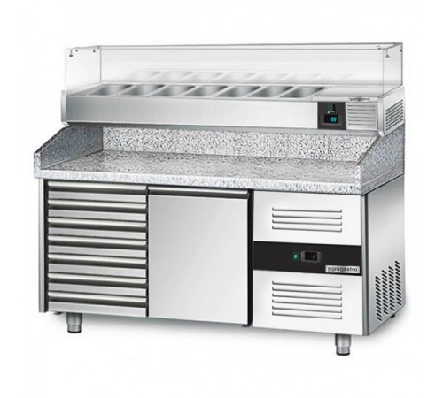 Холодильний стіл для піци - 1,5 x 0,8 м