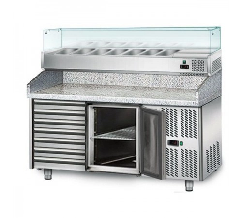 Холодильний стіл для піци - 1,5 x 0,8 м