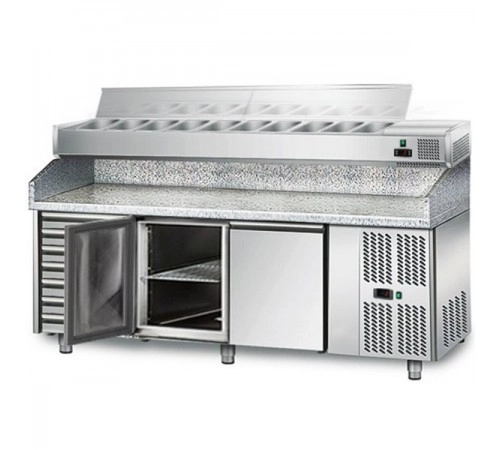 Холодильний стіл для піци - 2,0 x 0,8 м