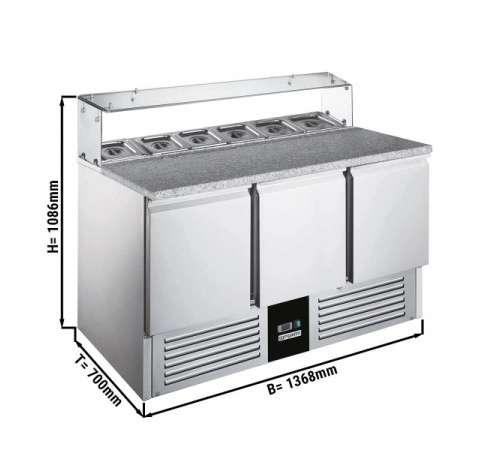 Саладетта/холодильний стіл для піци - 1,36 x 0,7 м