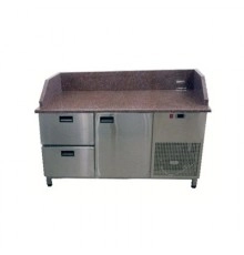 Холодильний стіл з гранітною стільницею 1 двері і 2 ящики 3 борти