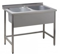 Ванна мийна зварна двосекційна Проф 304