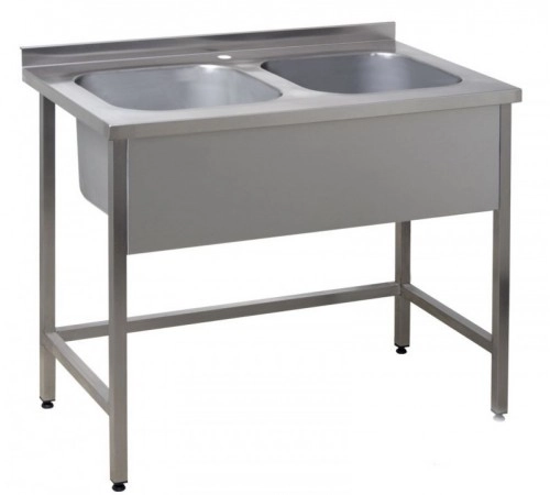 Ванна мийна зварна двосекційна Проф 304