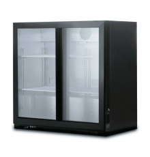 Шафа барна холодильна Hurakan HKN-DB205S на 200 л, скляні розсувні двері 865 мм