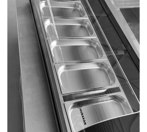 Вітрина холодильна для суші Hurakan HKN-VRS52L чорна