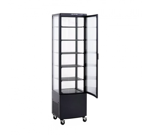 Вітрина холодильна Hurakan HKN-UPD278B Black