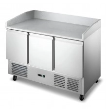 Стіл холодильний Hurakan HKN-GXPZ3GR для піци 3-дверний з гран. пов. нижн. агр.
