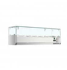 Холодильна вітрина-надставка Hurakan HKN-VRX1200/330S зі склом