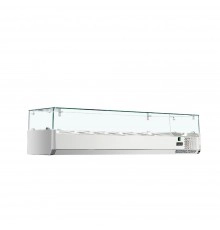 Холодильна вітрина-надставка Hurakan HKN-VRX1500/330S зі склом