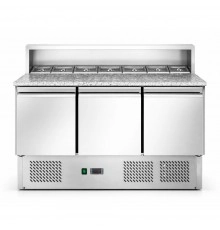 Саладета Hurakan HKN-PZLG3S 3-х дверна з гранітною поверхнею