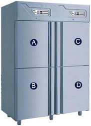 Шафа холодильна комбінована